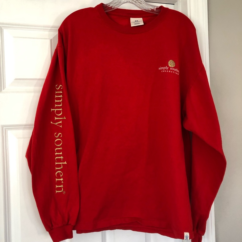 Simply Southern Holiday Long Sleeve TShirt, Women’s XL